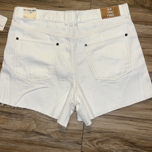 ✅✅🌷Free People “ We the Free” Ivy Mid Rise Short 31 Crystal Clear - Picture 6 of 11